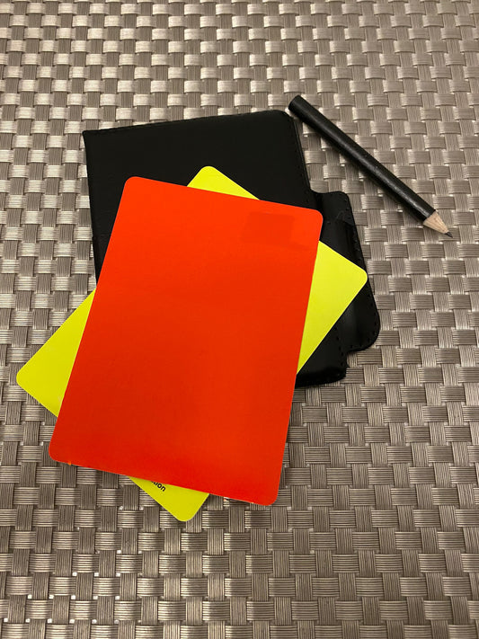 Referee Cards with Pencil